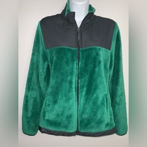 Danskin Cozy Green and Black Teddy Jacket Sz S